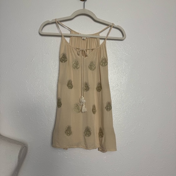 Luna Moon Rayon Bohemian Tassel Top - Picture 1 of 6